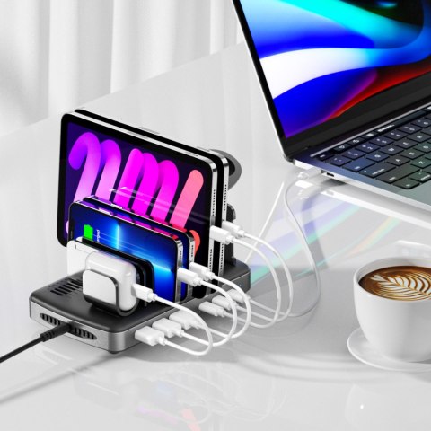 Unitek Stacja ładująca 3 x USB-A 20W, 3 x USB-C PD 60W, 80W