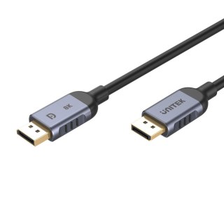 Unitek kabel DisplayPort 1.4 8k 60hz, 4k 240hz, HDR, HDCP 2.3, DSC 1.2, 3m
