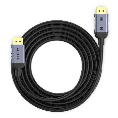 Unitek kabel DisplayPort 1.4 8k 60hz, 4k 240hz, HDR, HDCP 2.3, DSC 1.2, 3m