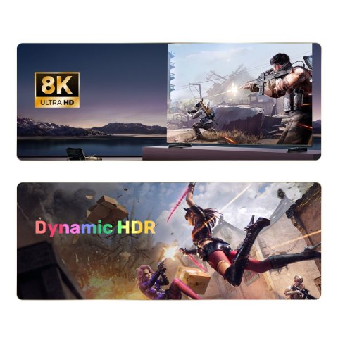 Unitek kabel DisplayPort 1.4 8k 60hz, 4k 240hz, HDR, HDCP 2.3, DSC 1.2, 3m