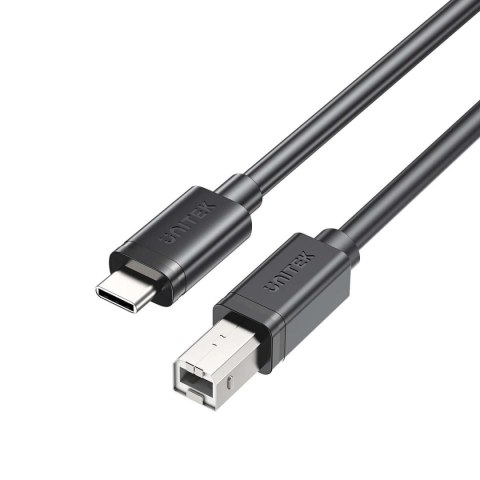 Unitek kabel do drukarki USB C na USB B 2.0 czarny 2m
