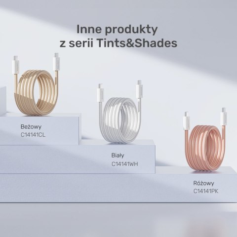 Unitek hub dwukierunkowy USB C/USB A 5Gbps, 4x USB A kremowy