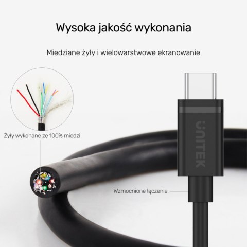Unitek przewód USB Typ-C do USB Typ-C 2m