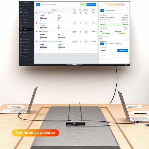 Unitek Przełącznik KVM 8K@60Hz USB 3.0 5Gbps DP