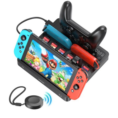 Unitek stacja ładująca Switch z przełącznikiem i czytnikiem kart do gier