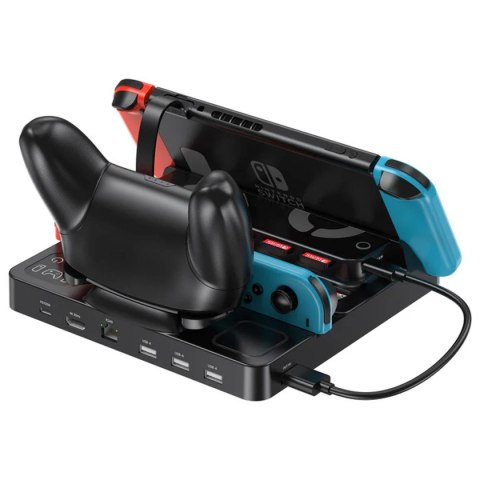 Unitek stacja ładująca Switch z przełącznikiem i czytnikiem kart do gier