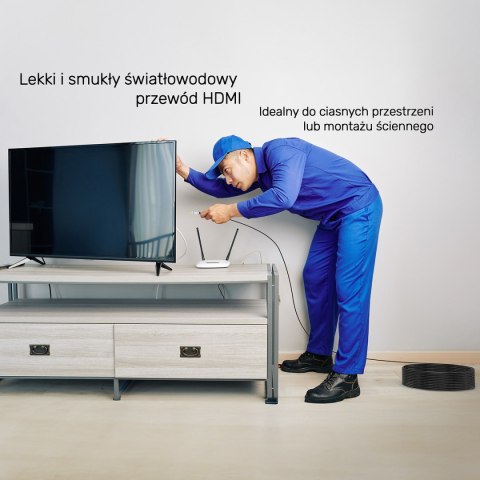 Unitek Kabel optyczny HDMI 2.0 AOC 4K 60Hz 50 m