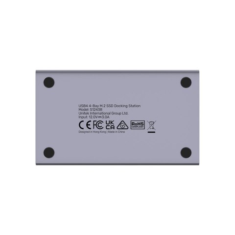 Unitek USB4 4-kieszeniowa stacja dokująca/ klonująca M.2 SSD