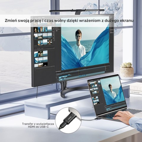 Adapter z HDMI do USB-C HDR/HDCP/ 4K 60Hz Unitek