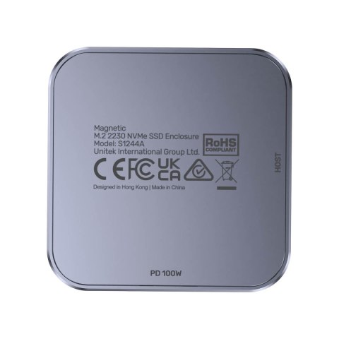 Unitek Obudowa magnetyczna SolidForce Reefer USB-C do M.2 SSD (NVMe/SATA)