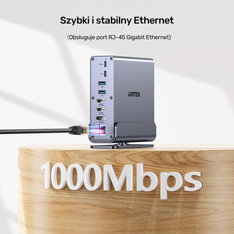 Unitek Uniwersalna stacja dokująca DisplayLink 4K x3