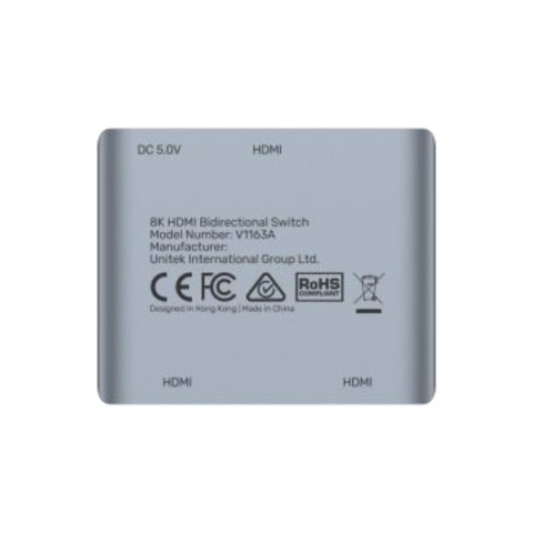 Unitek Dwukierunkowy przełącznik HDMI 2.1 8K 2na1