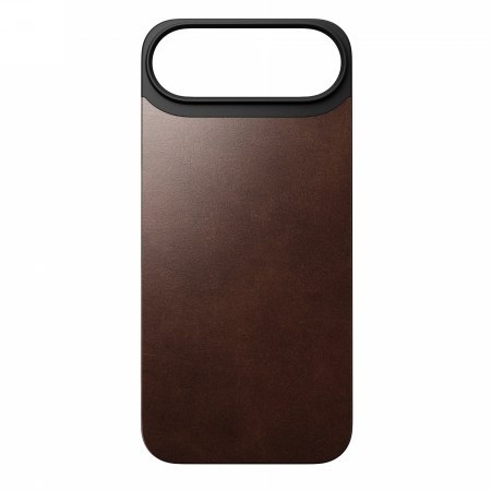 NOMAD Magnetic Leather Back - nakładka magnetyczna na iPhone Air kompatybilna z MagSafe, skóra Horween (rustic brown)
