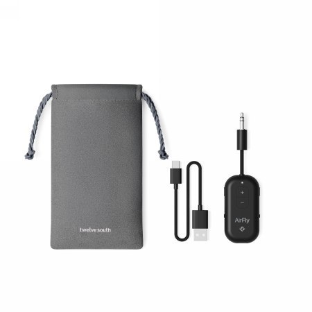 Twelve South AirFly Pro 2 - adapter Bluetooth do wejścia 3,5mm jack kompatybilny z AirPods i innymi słuchawkami Bluetooth, do 2 