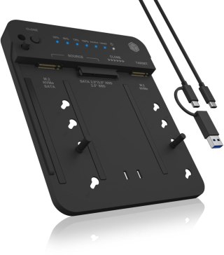 Stacja klonująca i dokująca IcyBox IB-2913MCL-C31 dla M.2 NVMe SSD i HDD