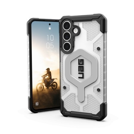 UAG Pathfinder Clear Magnet - obudowa ochronna do Samsung Galaxy S25 FE z wbudowanym modułem magnetycznym (ice/silver)
