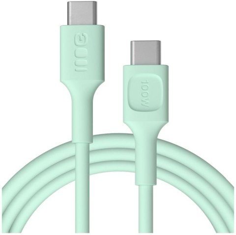 KABEL USB-C / USB-C Greencell PowerFlex 200cm PD 100W zielony silikonowy