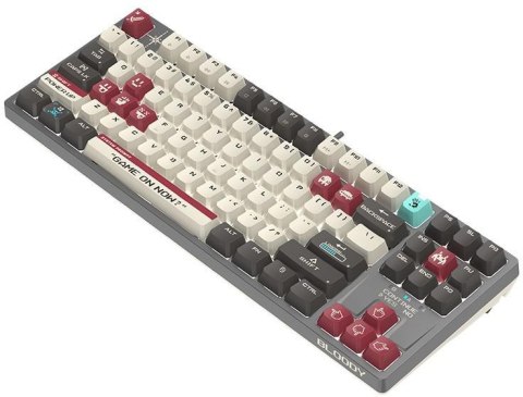 Klawiatura mechaniczna A4TECH BLOODY S87 Pixels Red USB (BLMS RED Plus Switches)