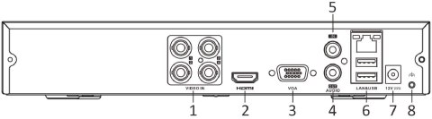 Rejestrator 5w1 Hilook 4 kanałowy 4MP DVR-4CH-4MP z dyskiem 1TB