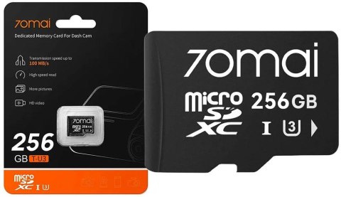 Wideorejestrator 70mai X800 Dash Cam 4K Omni czarny + microSD 70mai 256GB