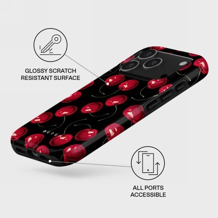 Burga Tough Magsafe - etui ochronne do iPhone 17 Pro kompatybilne z MagSafe (cherrybomb)