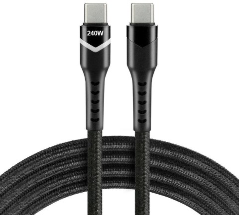 KABEL USB-C / USB-C LED RGB everActive CBB-2PDRS 200cm 48V 5A 240W