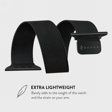 BURGA Metal Mesh Band - bransoleta do Apple Watch 38-42 mm (black)