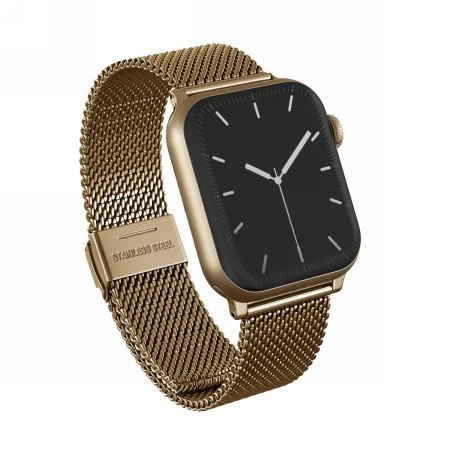 BURGA Metal Mesh Elegance - bransoleta do Apple Watch 42-49 mm (gold)