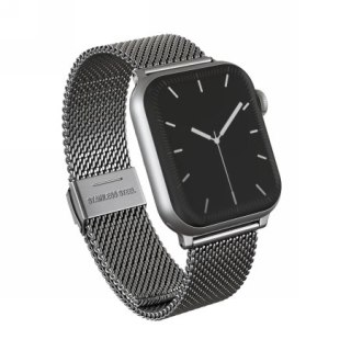 BURGA Metal Mesh Elegance - bransoleta do Apple Watch 42-49 mm(silver)
