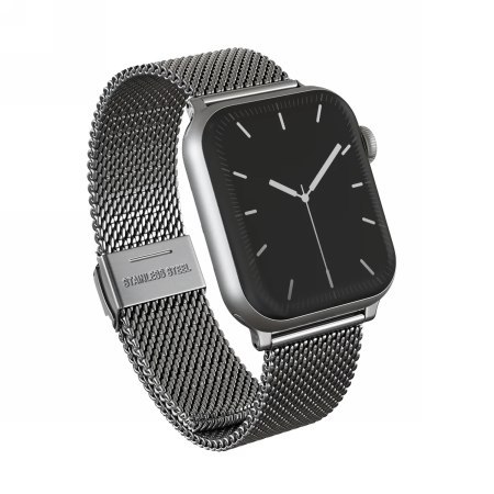 BURGA Metal Mesh Elegance - bransoleta do Apple Watch 42-49 mm(silver)