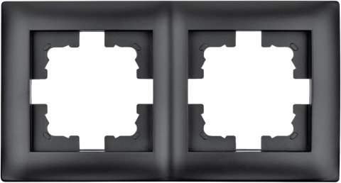Ramka podwójna czarna LC-48C
