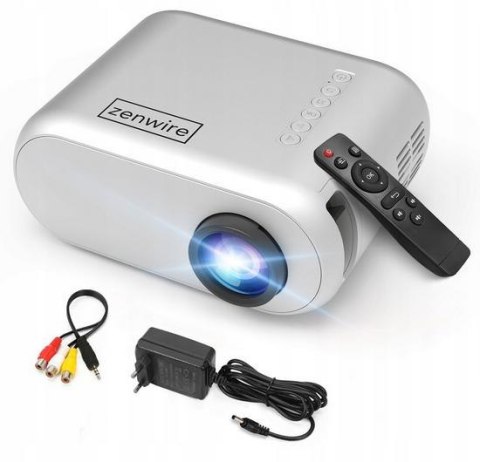Mini Projektor Zenwire D300S Przenośny Rzutnik WiFi Full HD