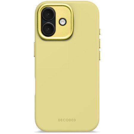 Decoded AntiMicrobial Silicone Backcover - silikonowa obudowa ochronna do iPhone 17 kompatybilna z MagSafe (yuma yellow)