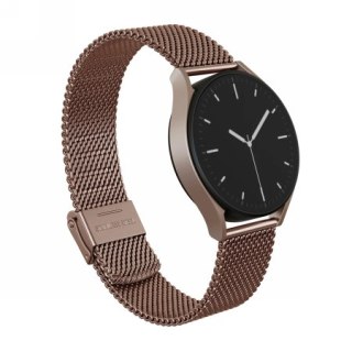 BURGA Metal Mesh Elegance - uniwersalna bransoleta do zegarka 22 mm (rose gold)