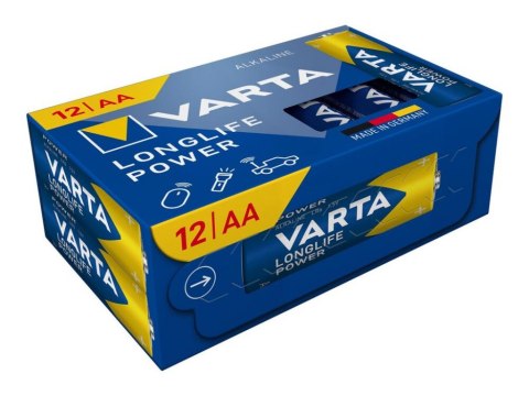 BATERIE ALKALICZNE VARTA R6 (AA) LONGLIFE POWER 12szt NEW