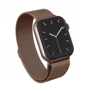 BURGA Metal Mesh Band - bransoleta do Apple Watch 42-49 mm (rose gold)