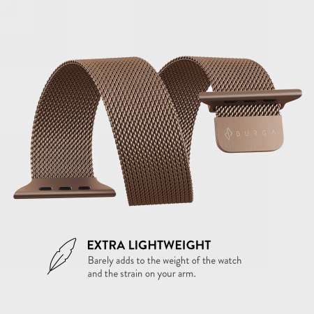 BURGA Metal Mesh Band - bransoleta do Apple Watch 42-49 mm (rose gold)