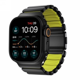 NOMAD Stratos Band - tytanowa bransoleta do Apple Watch 49mm z FKM (black titanium, volt FKM)