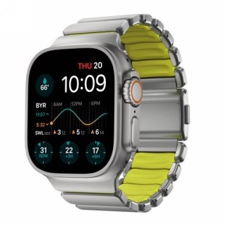 NOMAD Stratos Band - tytanowa bransoleta do Apple Watch 49mm z FKM (natural titanium, volt FKM)