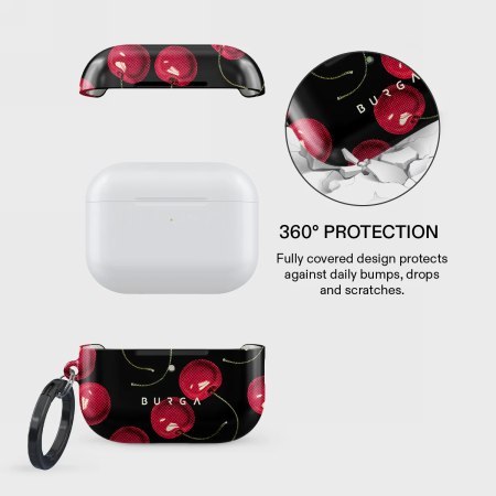 Burga - obudowa ochronna do AirPods Pro 3 (cherrybomb)
