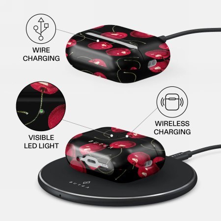 Burga - obudowa ochronna do AirPods Pro 3 (cherrybomb)