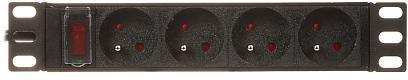 Listwa zasilająca 4 gniazda PD-4/R10/R