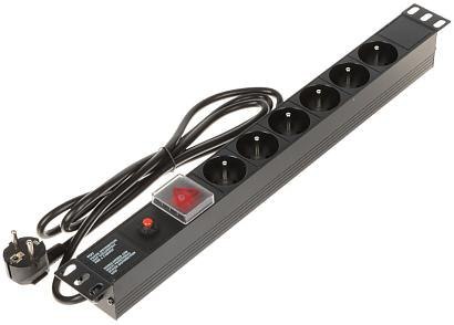 Listwa zasilająca 6 gniazd PD-6/R-OP