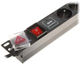 Listwa zasilająca 6 gniazd PD-6/R-SPD-1L