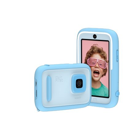 MyFirst Camera 50 - aparat fotograficzny dla dzieci z technologią AI, dotykowym ekranem IPS i podwójnym obiektywem 16MP/20MP (bl