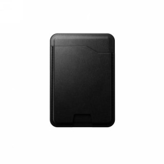 NOMAD Leather Mag Wallet - skórzany portfel kompatybilny z MagSafe oraz Apple Find My, skóra Horween (black)