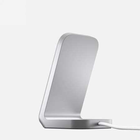 NOMAD Stand One - bezprzewodowa ładowarka Qi2,2 25W do dwóch urządzeń kompatybilna z MagSafe, 4 gen. (silver)