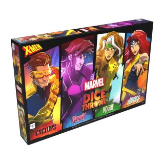 GRA MARVEL DICE THRONE : CYCLOPS, GAMBIT, JEAN GRAY, ROGUE- LUCKY DUCK GAMES