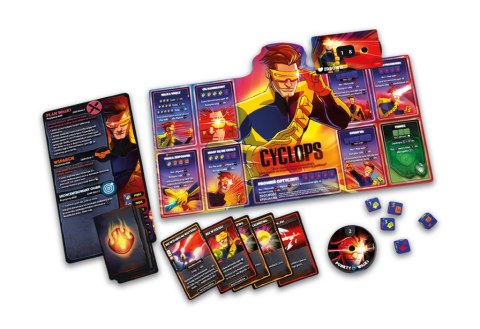 GRA MARVEL DICE THRONE : CYCLOPS, GAMBIT, JEAN GRAY, ROGUE- LUCKY DUCK GAMES