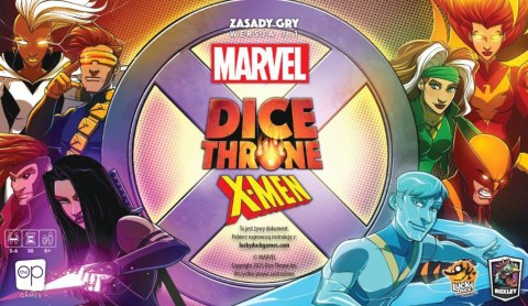GRA MARVEL DICE THRONE : ICEMAN, PSYLOCKE, STORM, WOLVERINE - podstawa - LUCKY DUCK GAMES